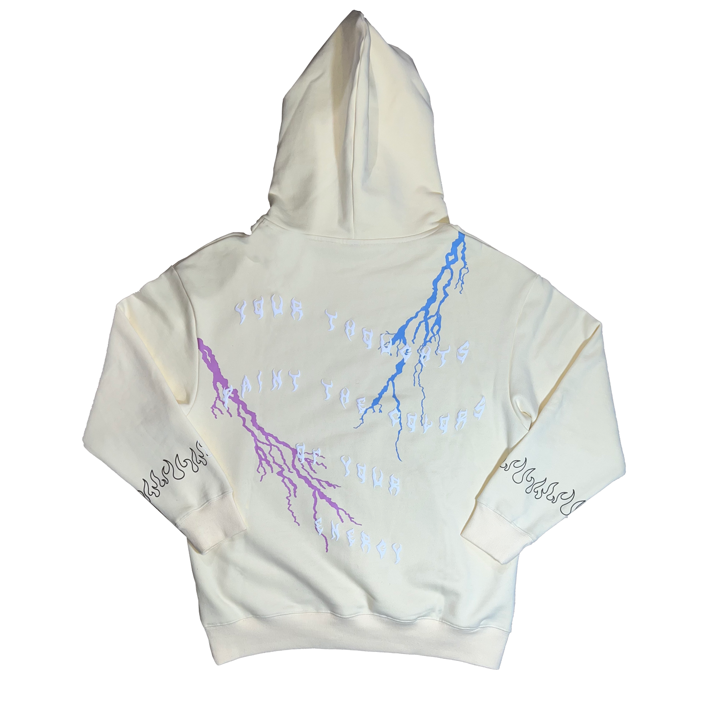 Puff Print Cream nofear Hoodie